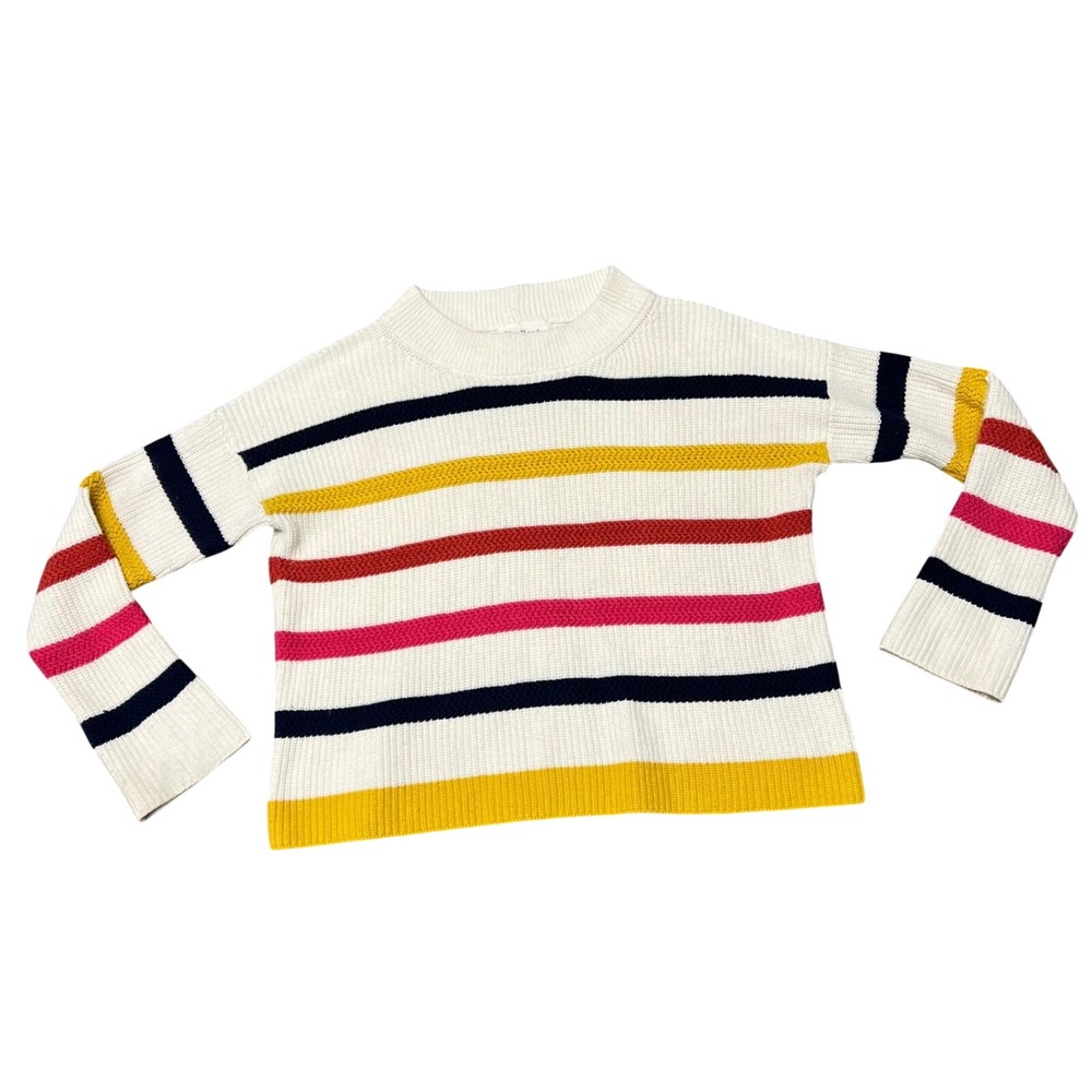 The Reeds x J Crew Striped Knit Crewneck Sweater Medium Preppy Cottagecore